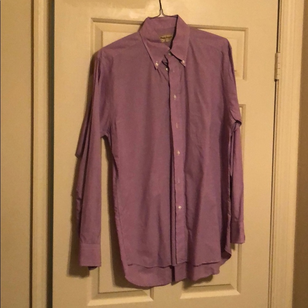 Paul Stuart purple long sleeve dress shirt